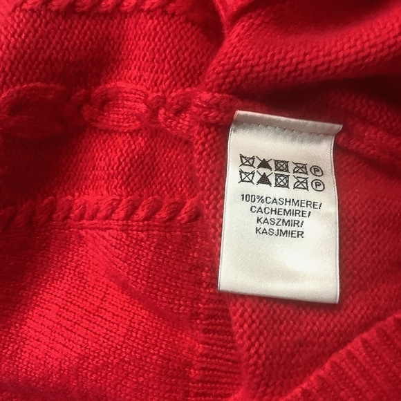 Nanette Leopore Women's 100% 2 Ply Red Cashmere Sweater S‎ - Picture 11 of 14